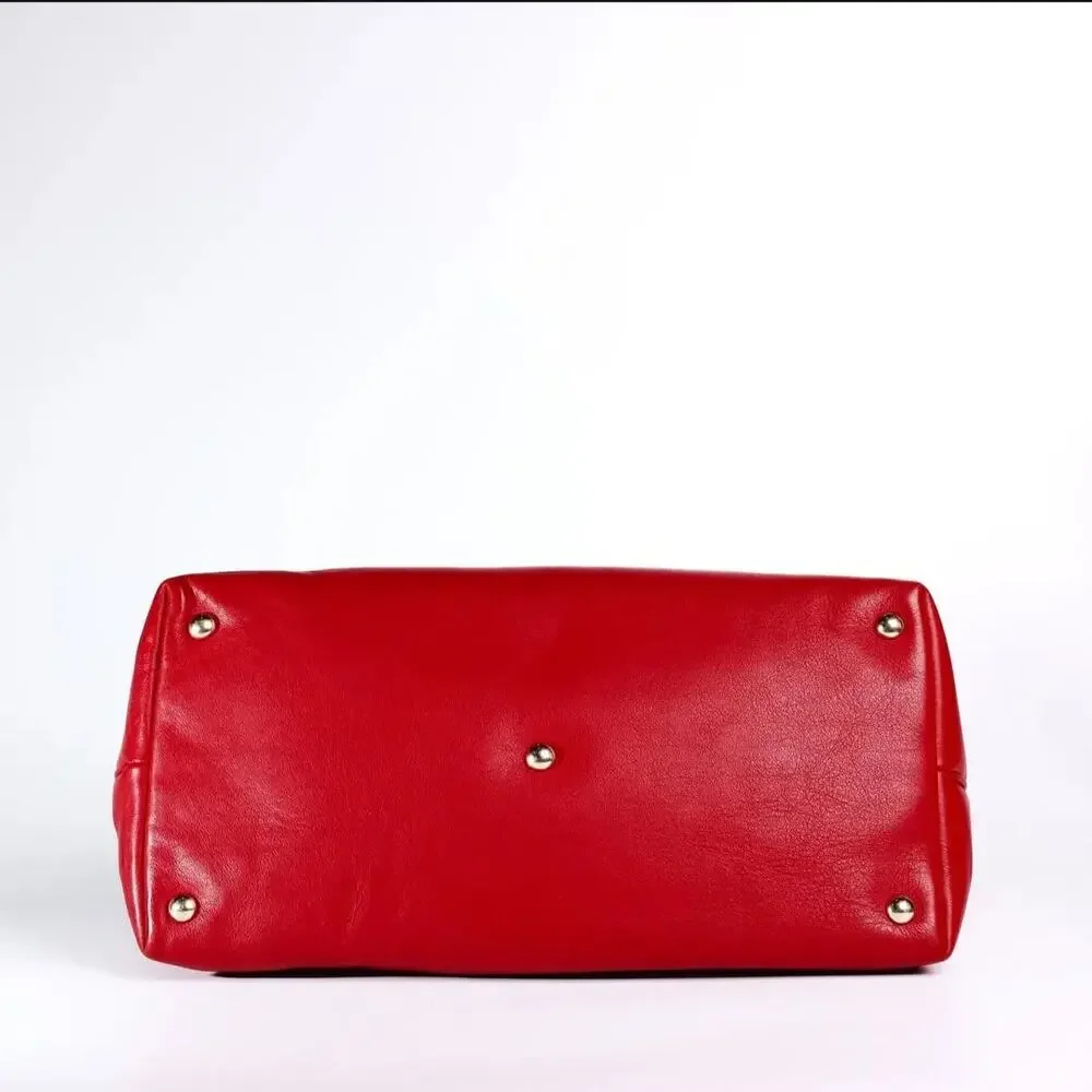 Gucci Micro Guccissima Tote/Shoulder Bag Red Valentine